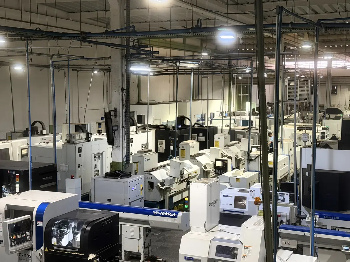 Sartori manufacturing park with lathes and machining centers